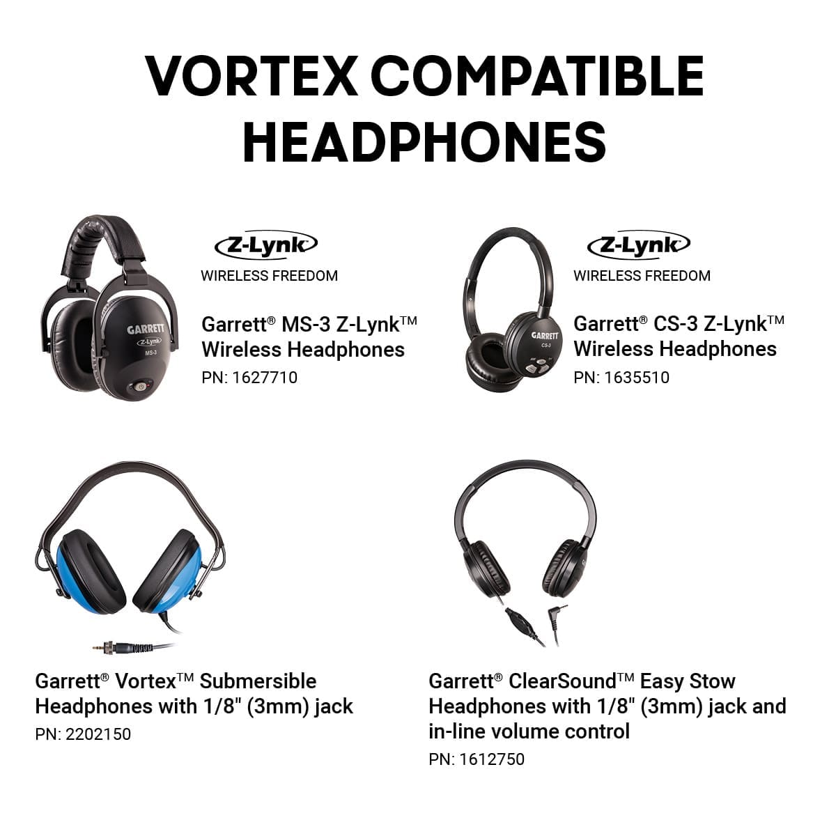 Sinop Garrett Vortex VX9 Dedektör - Z-Lynk uyumu, hedef sesinin gecikmesiz ve daha kontrollü takip edilmesini sağlar.