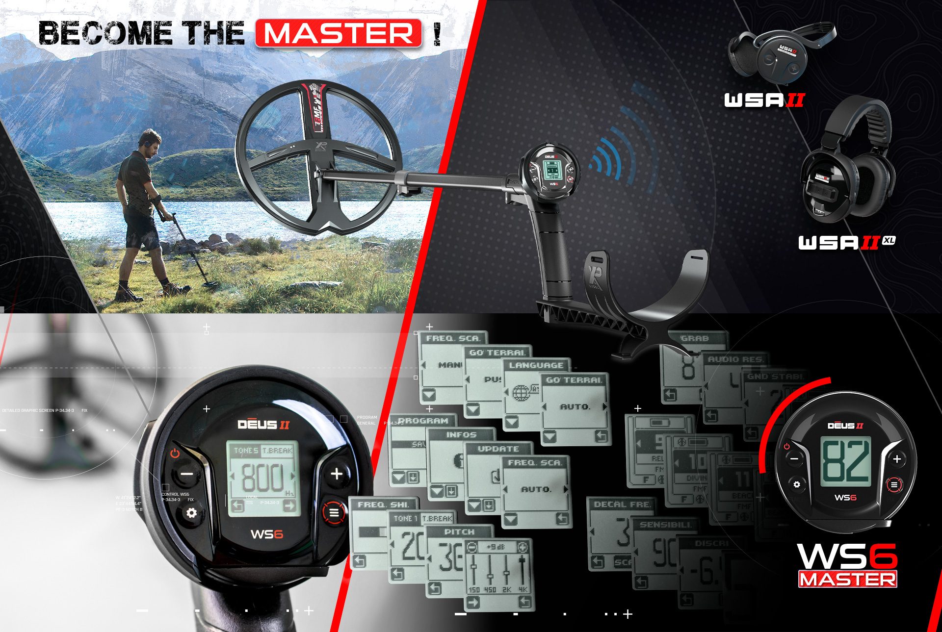 Sinop XP Deus II WS6 MASTER - XP WS6 MASTER Deus 2 saha ve su kullanımı